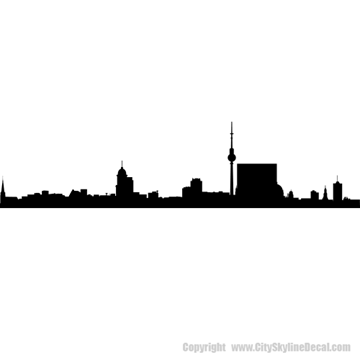 Picture of Berlin, Germany City Skyline (Cityscape Decal)