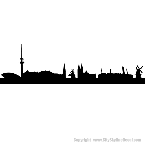 Picture of Bremen, Germany City Skyline (Cityscape Decal)