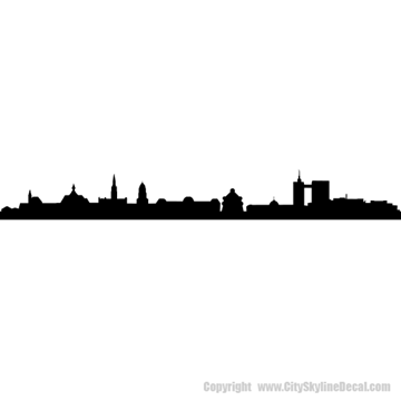 Picture of Brussels, Belgium City Skyline (Cityscape Decal)
