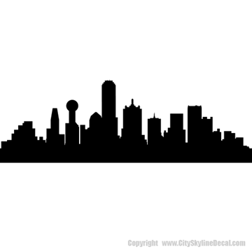 Picture of Dallas, Texas City Skyline (Cityscape Decal)