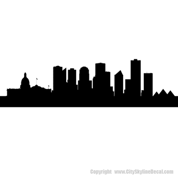 Picture of Edmonton, Canada City Skyline (Cityscape Decal)