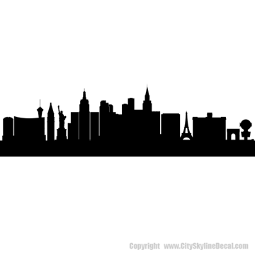 Picture of Las Vegas, Nevada City Skyline (Cityscape Decal)