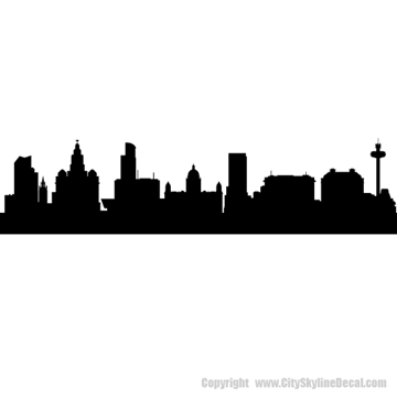 Picture of Liverpool, England City Skyline (Cityscape Decal)