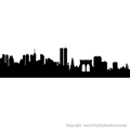 Picture of New York Pre-9/11 City Skyline (Cityscape Decal)