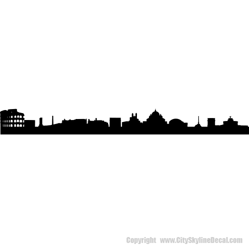 Picture of Rome, Italy 2 City Skyline (Cityscape Decal)