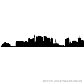 Picture of Sydney, Australia City Skyline (Cityscape Decal)