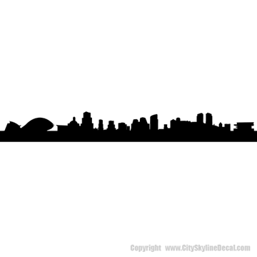 Picture of Valencia, Spain City Skyline (Cityscape Decal)