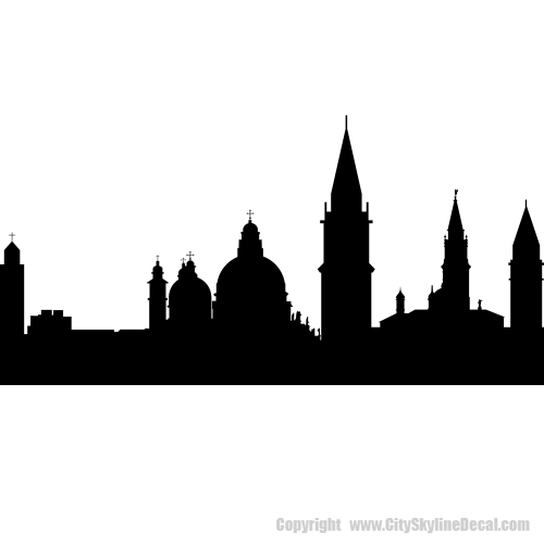 Picture of Venice, Italy City Skyline (Cityscape Decal)